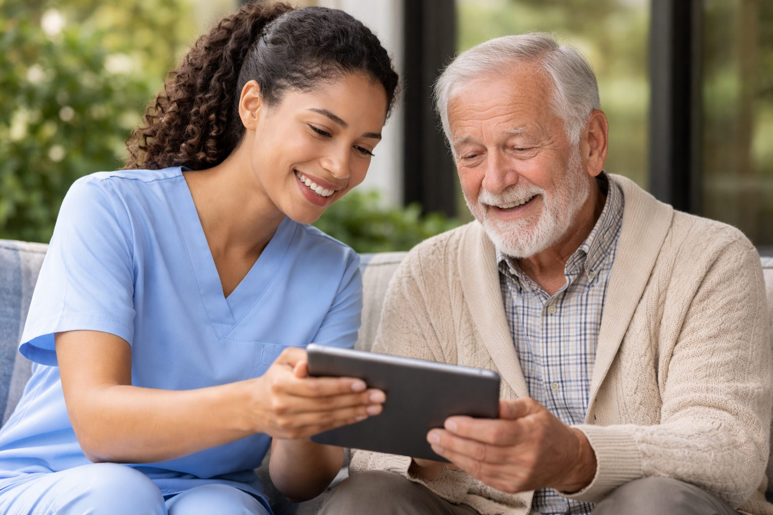 Acti-Kare Senior Care caregiver offering compassionate support.